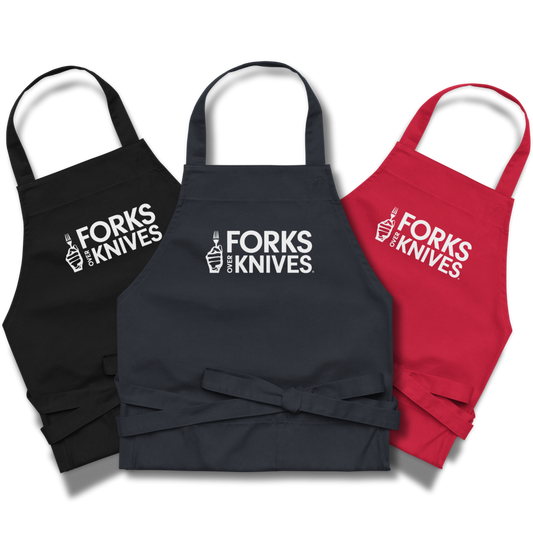 Forks Over Knives Organic Cotton Apron - 3 colors